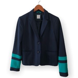 GAP | The Academy Blazer Navy Blue/Kelly Green Size 8